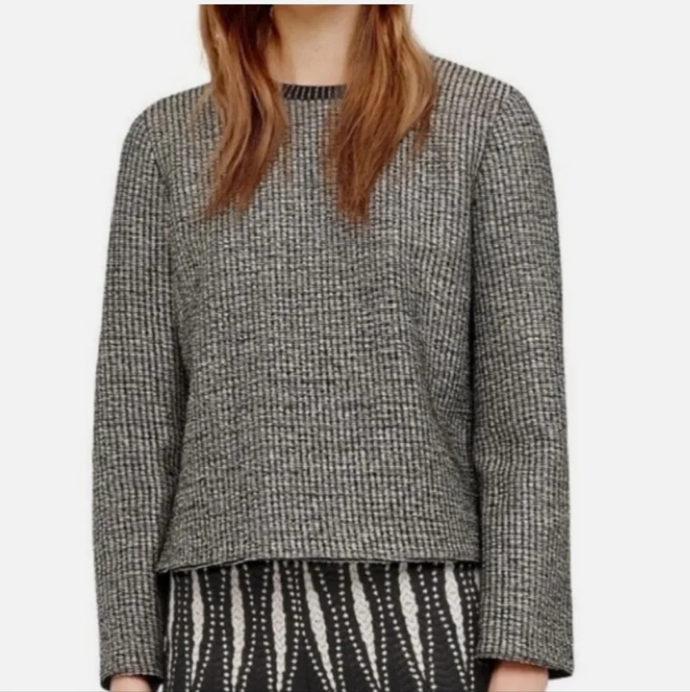 Tory Burch Raffia Knit Metallic Sweater